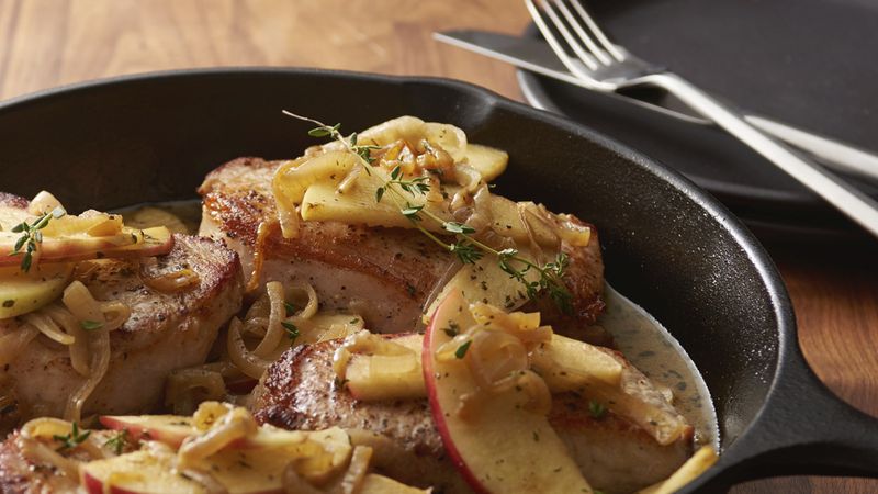 Instant pot pork chops discount with apples and onions