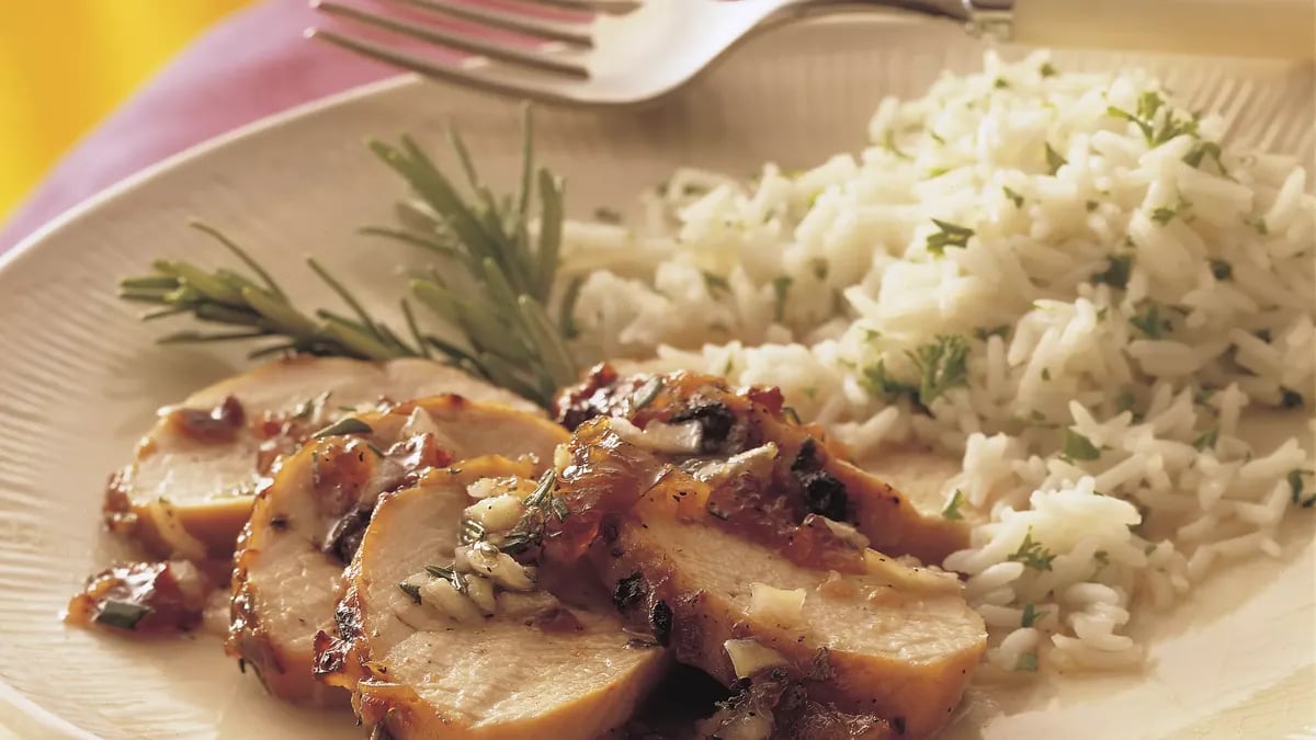 Grilled Plum-Glazed Turkey Tenderloins