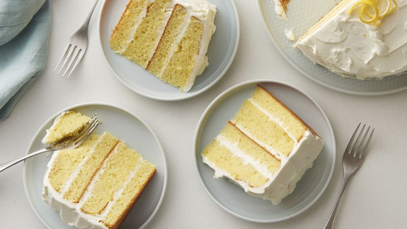 Lemon Velvet Cream Cake