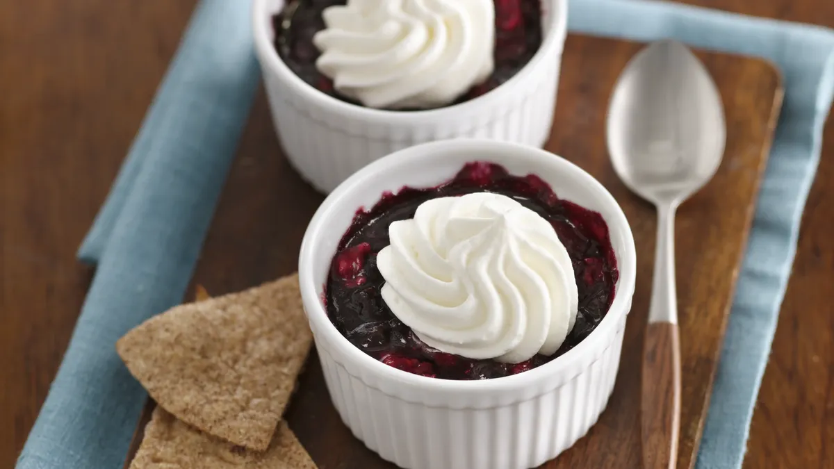 Baked Berry Cups with Crispy Cinnamon Wedges