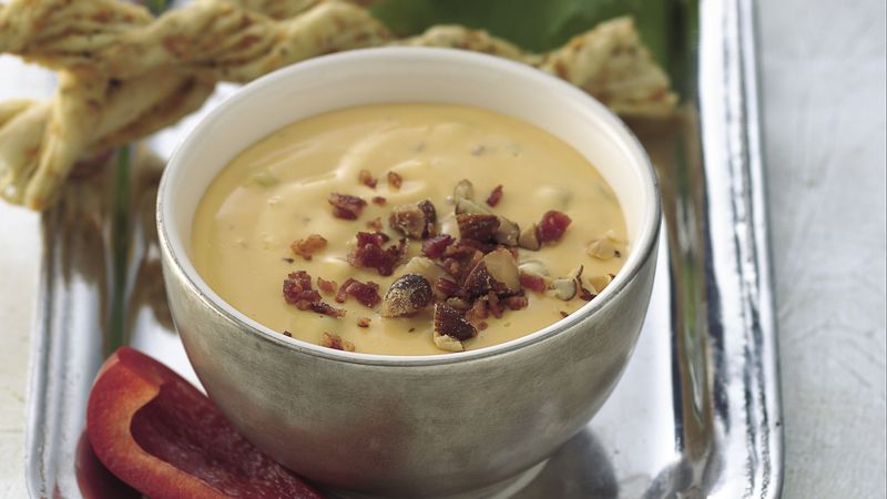 Smoked Almond, Cheddar and Bacon Dip