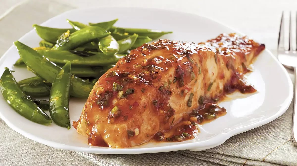 Chili-Garlic Glazed Salmon