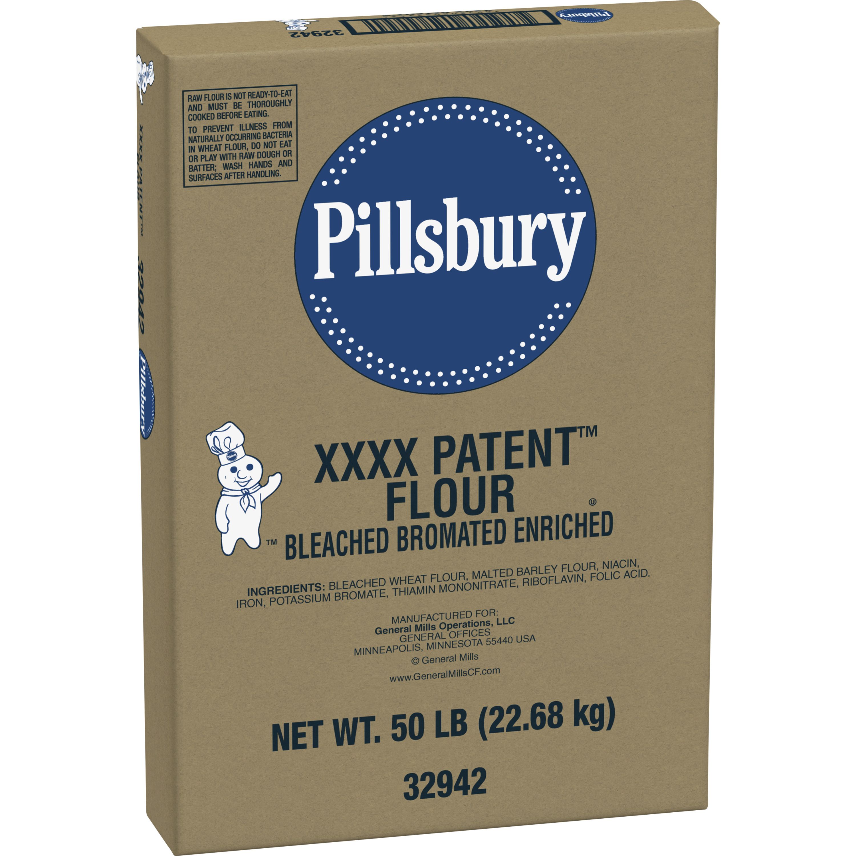 Pillsbury™ XXXX Patent™ Flour Bleached/ Bromated/ Enriched 50 lb
