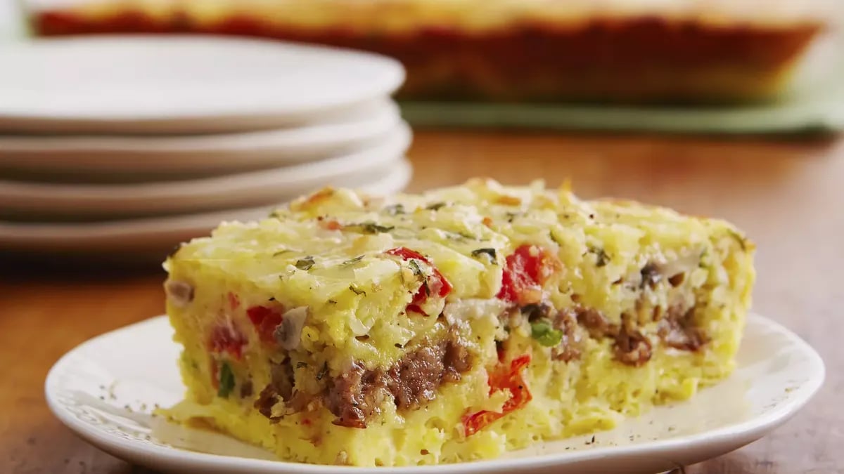 Cheesy Sausage and Egg Bake