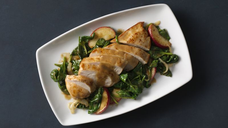 Seared Chicken Breasts with Apple-Dijon Sauce