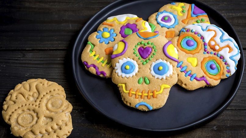 Day of the Dead 3-Ingredient Peanut Butter Cookies 