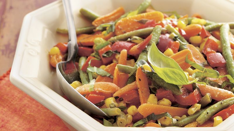Gluten-Free Roasted Vegetables with Basil