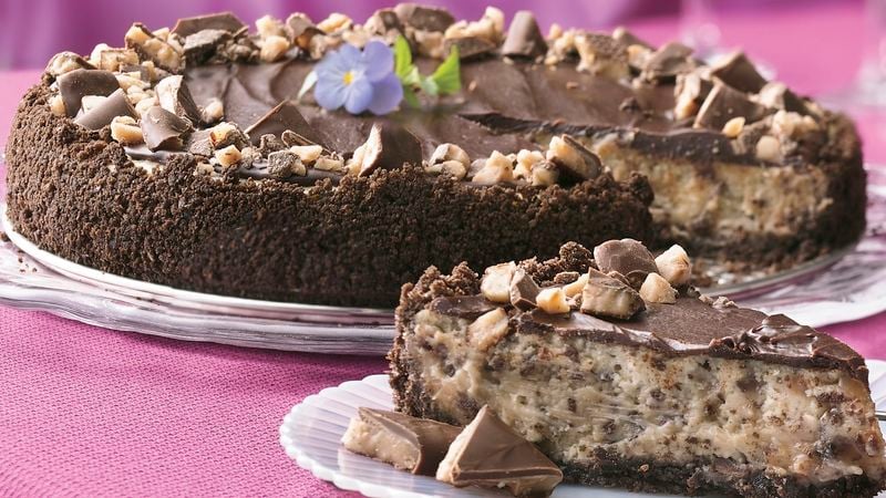 Chocolate Chip-Toffee Cheesecake