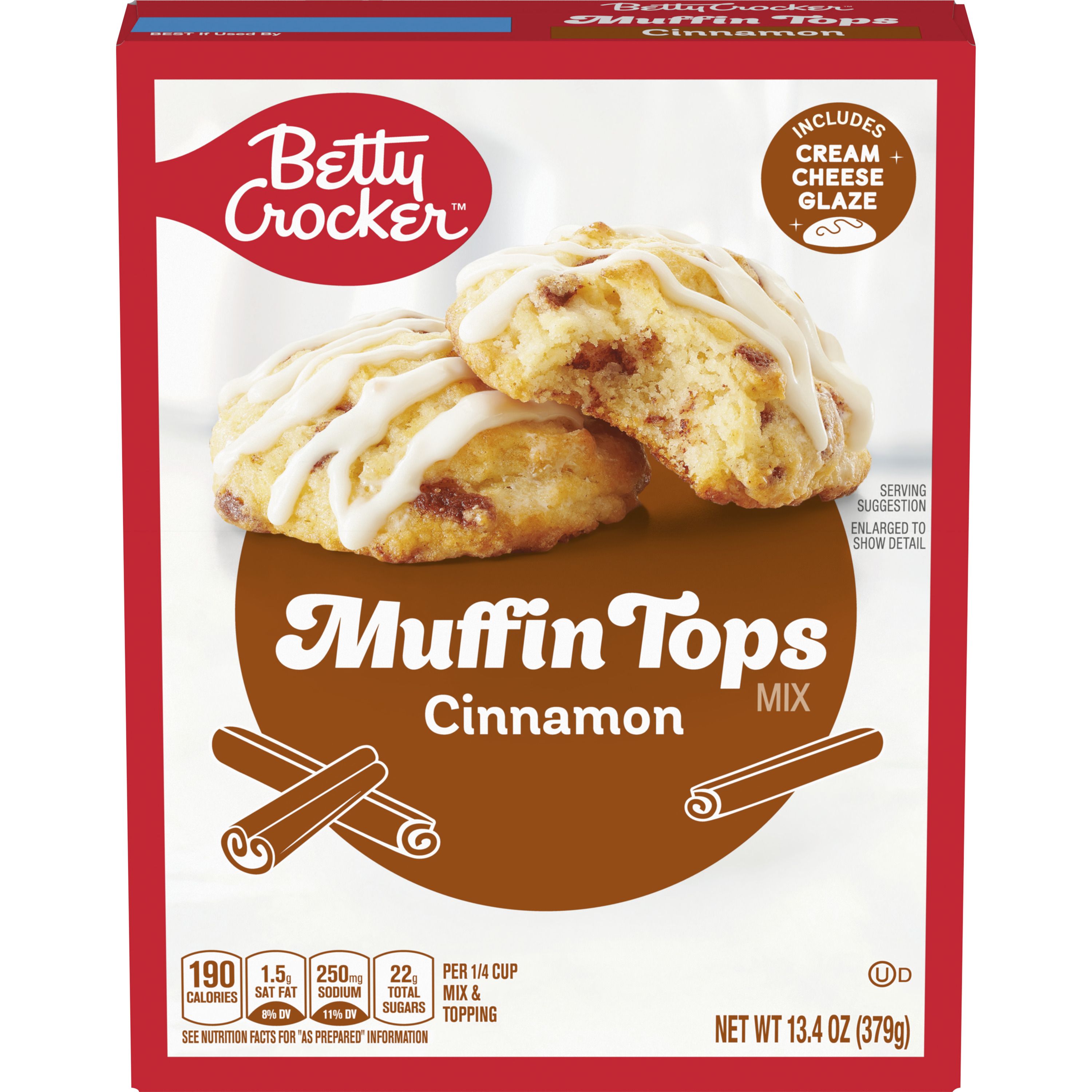 Betty Crocker™ Cinnamon Muffin Tops Mix - Front