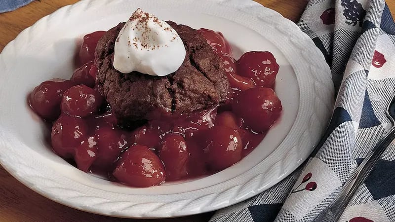 Chocolate-Cherry Cobbler