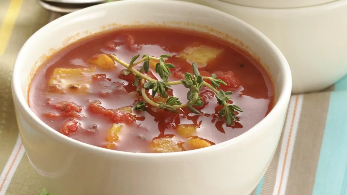 Tomato and Roasted Sweet Pepper Soup