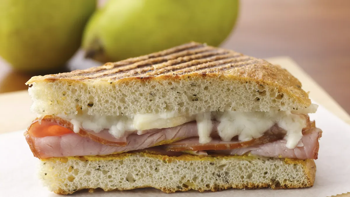 Hearty Ham and Pear Panini