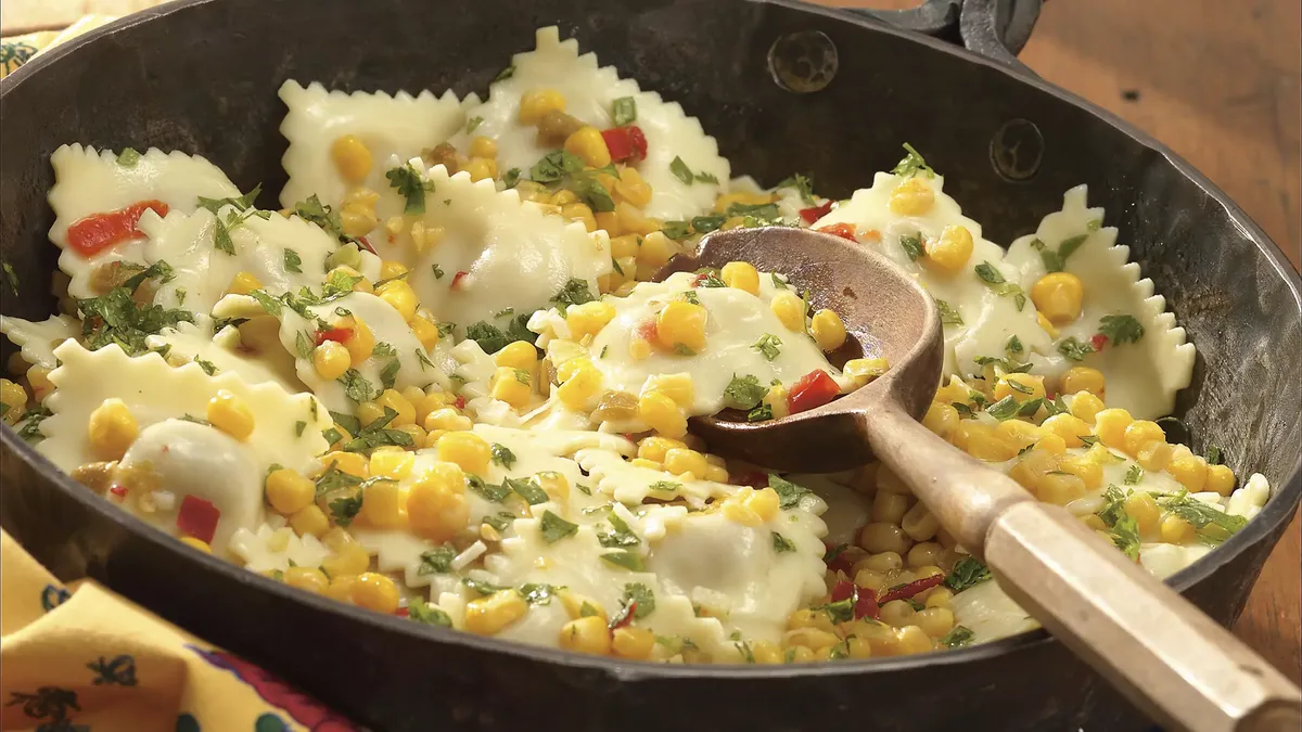 Ravioli With Corn And Cilantro