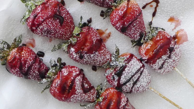 Grilled Balsamic Strawberries