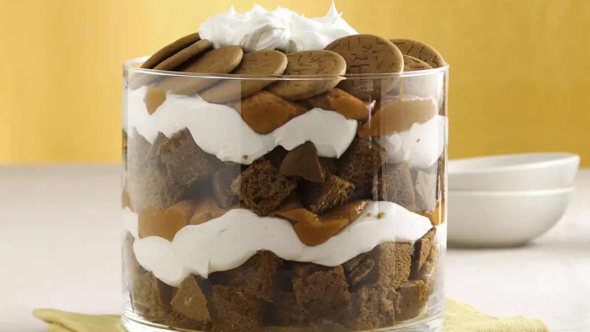 Holiday Pumpkin-Gingerbread Trifle