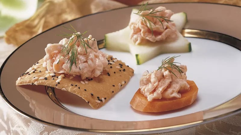 Cucumber, Carrot and Smoked Salmon Crudités