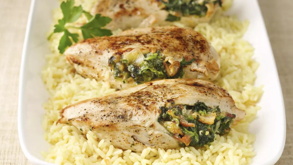 Spinach-Stuffed Chicken Breasts