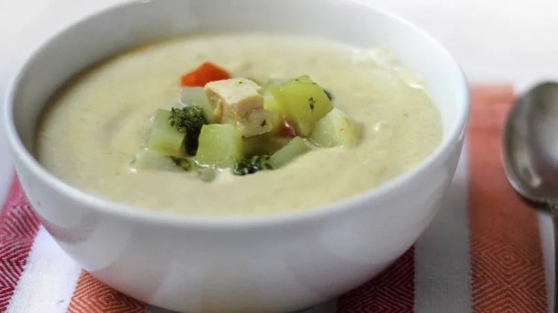 Cream of Chayote and Chicken