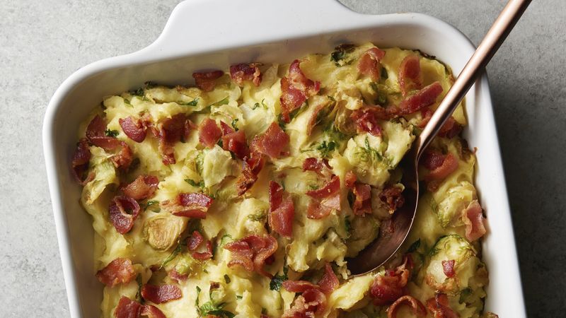 Brussels Sprout and Bacon Mashed Potatoes