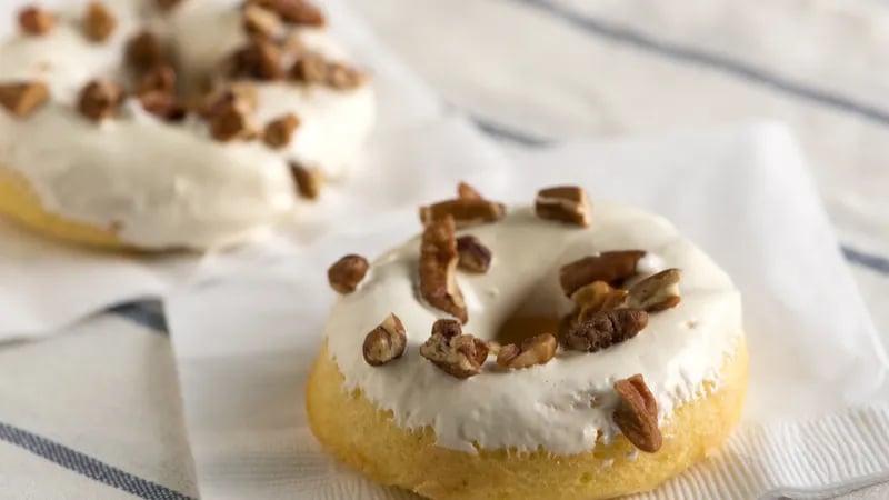 Baked Bourbon Doughnuts