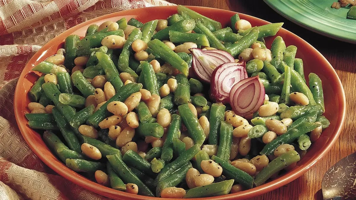 White and Green Beans