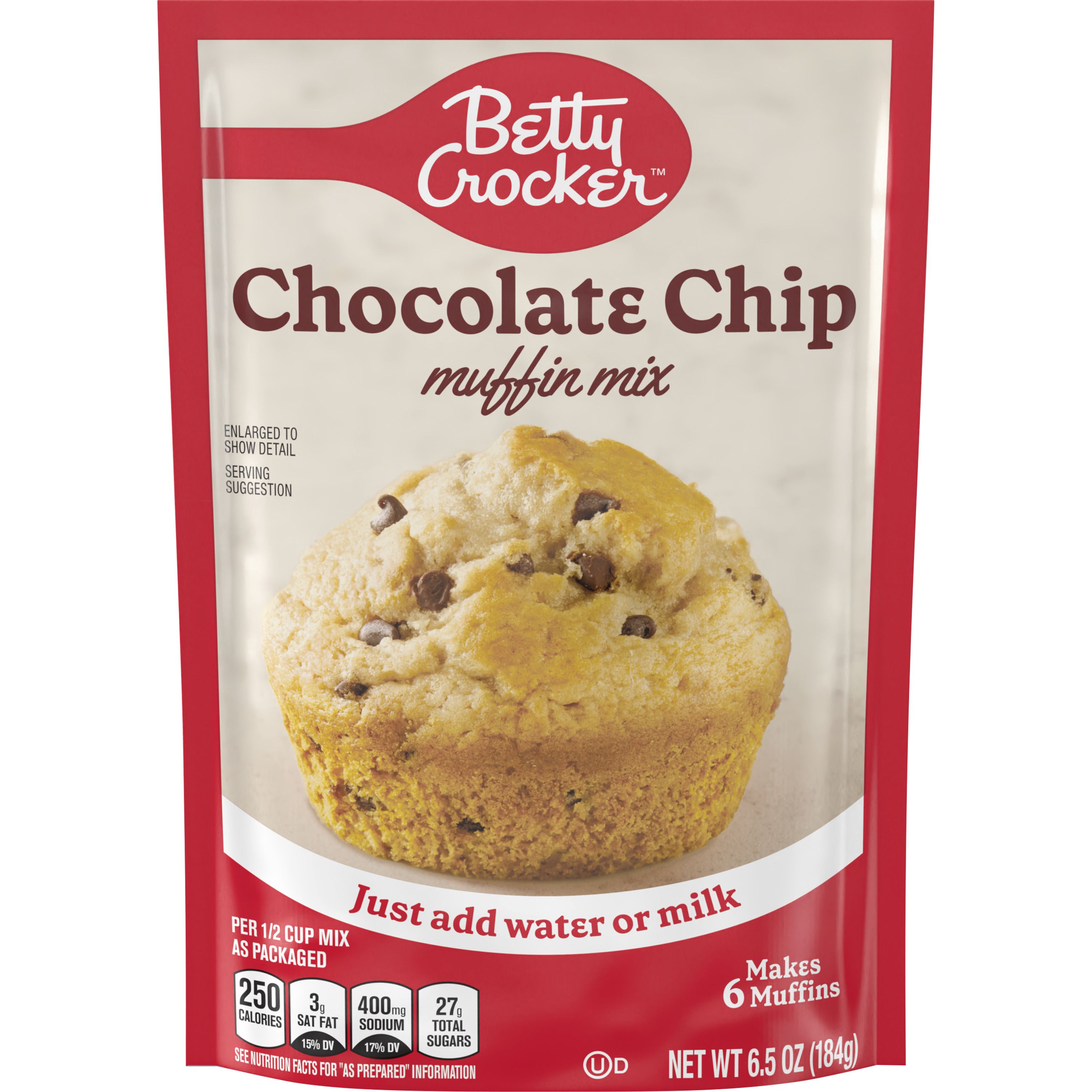 Betty Crocker™ Chocolate Chip Pouch Muffin Mixes - Front