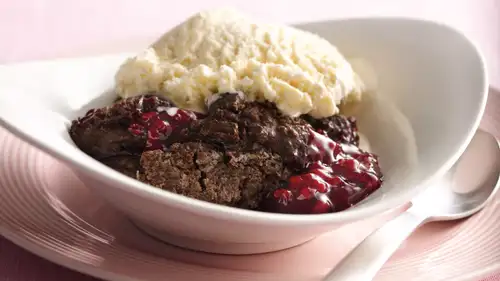 Chocolate Raspberry Cobbler