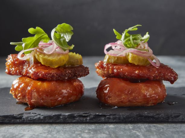 Nashville-Style Hot Chicken Biscuit Donut Sandwiches