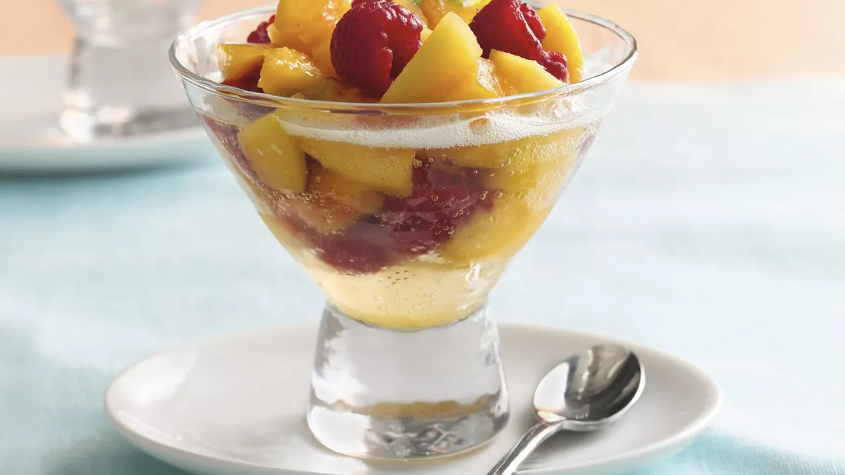 Peach-Berry Bellini Salad