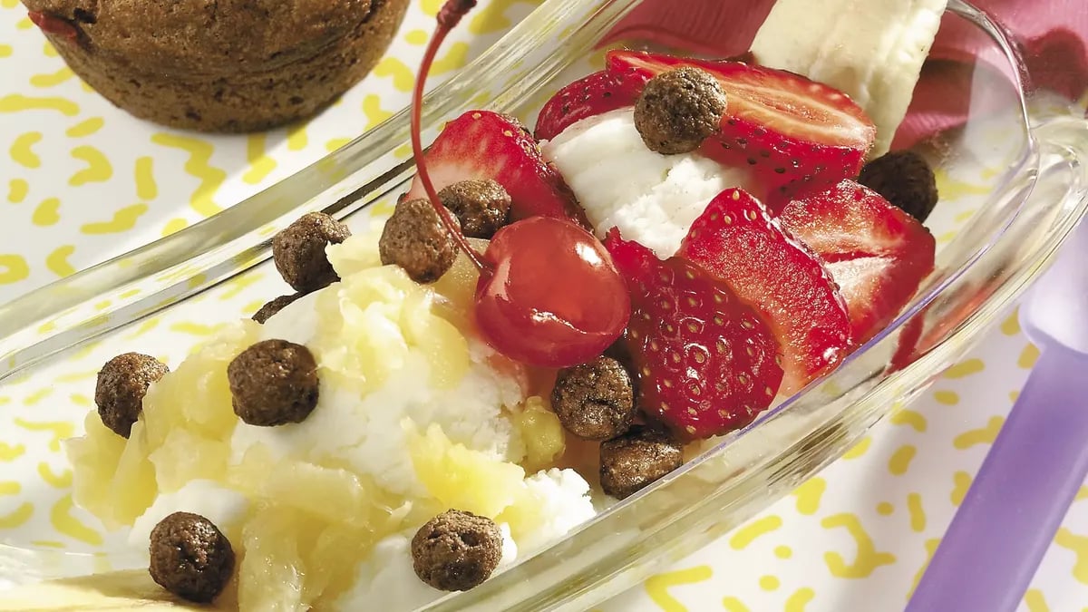 Breakfast Banana Splits