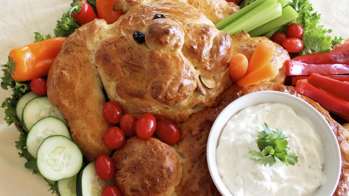 Bunny Bread Crudité Platter