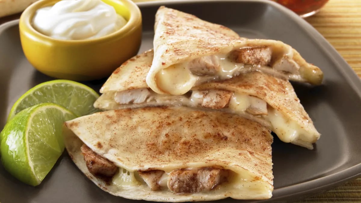 Cinnamon Chicken Quesadillas