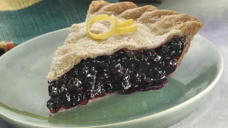 Ginger-Lemon-Blueberry Pie