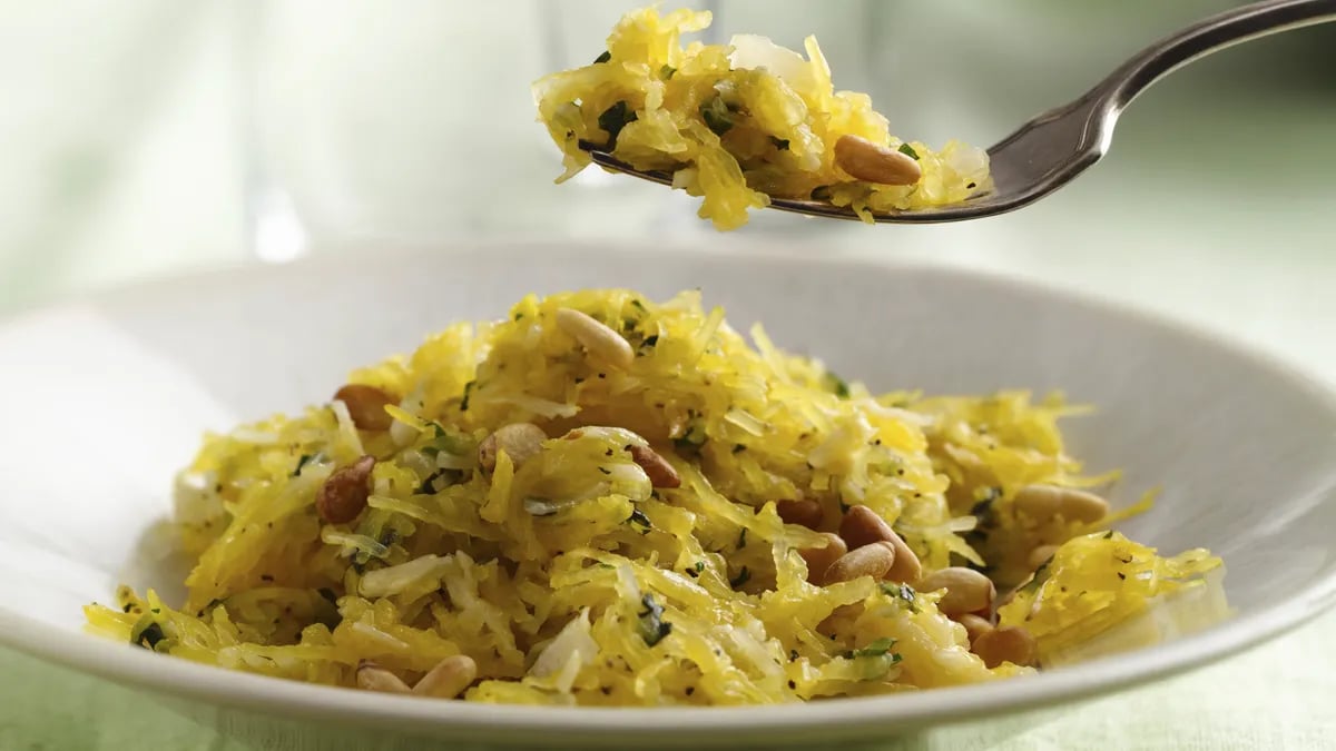 Sauteed Spaghetti Squash with Garlic and Herbs