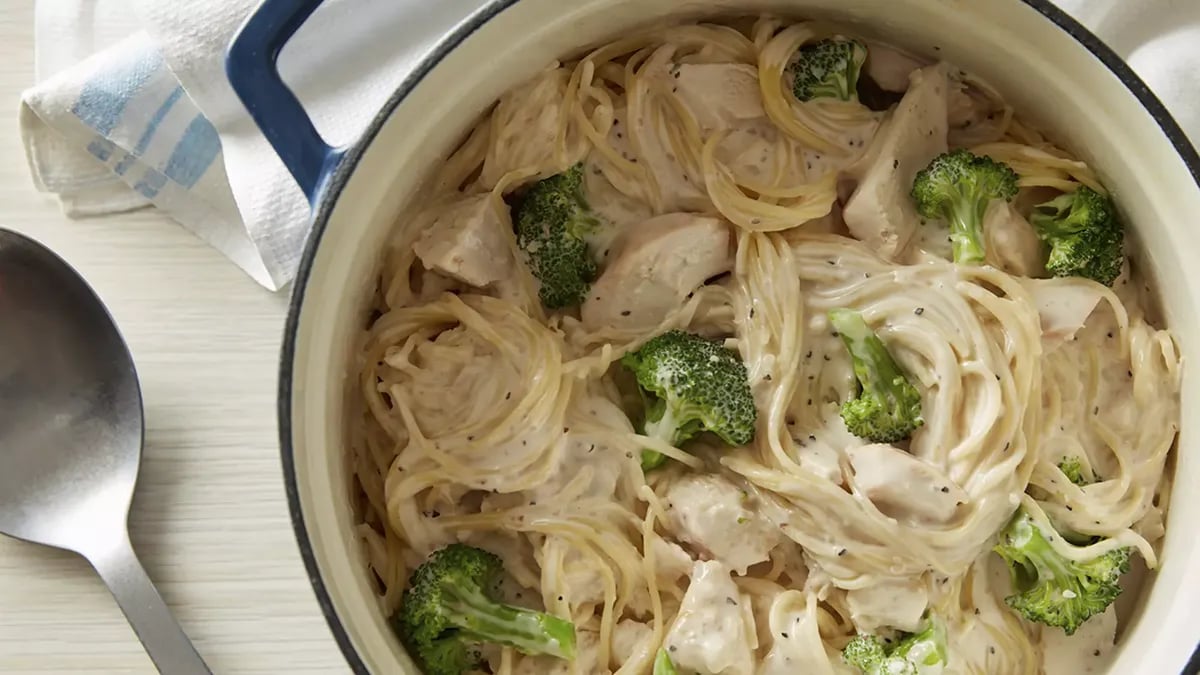 One-Pot Caesar Chicken Pasta