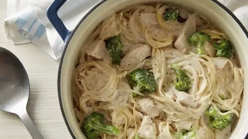 One-Pot Caesar Chicken Pasta