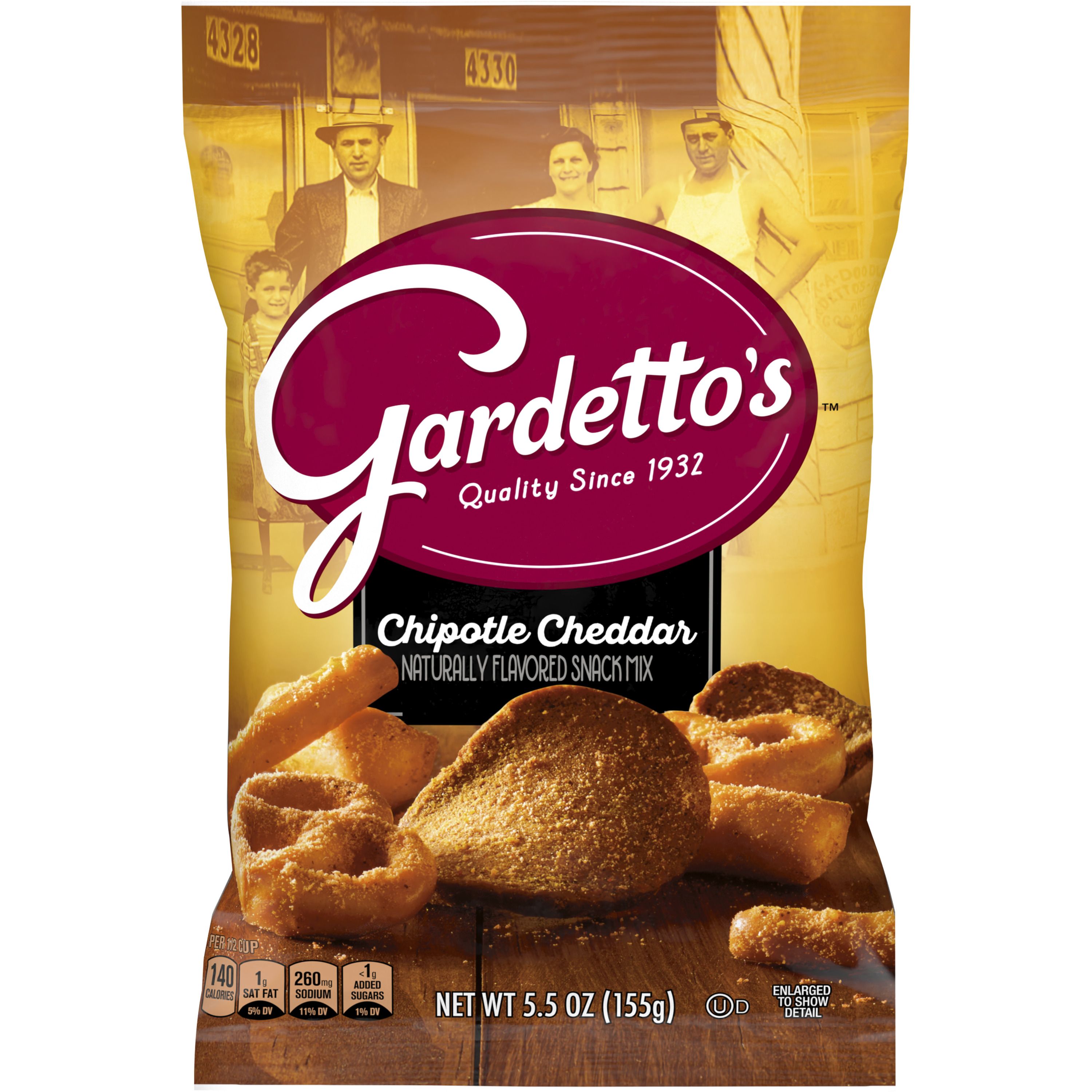 Front - 3D Gardetto's Salty Snack Mix Bag Chipotle Cheddar 7/5.5 OZ