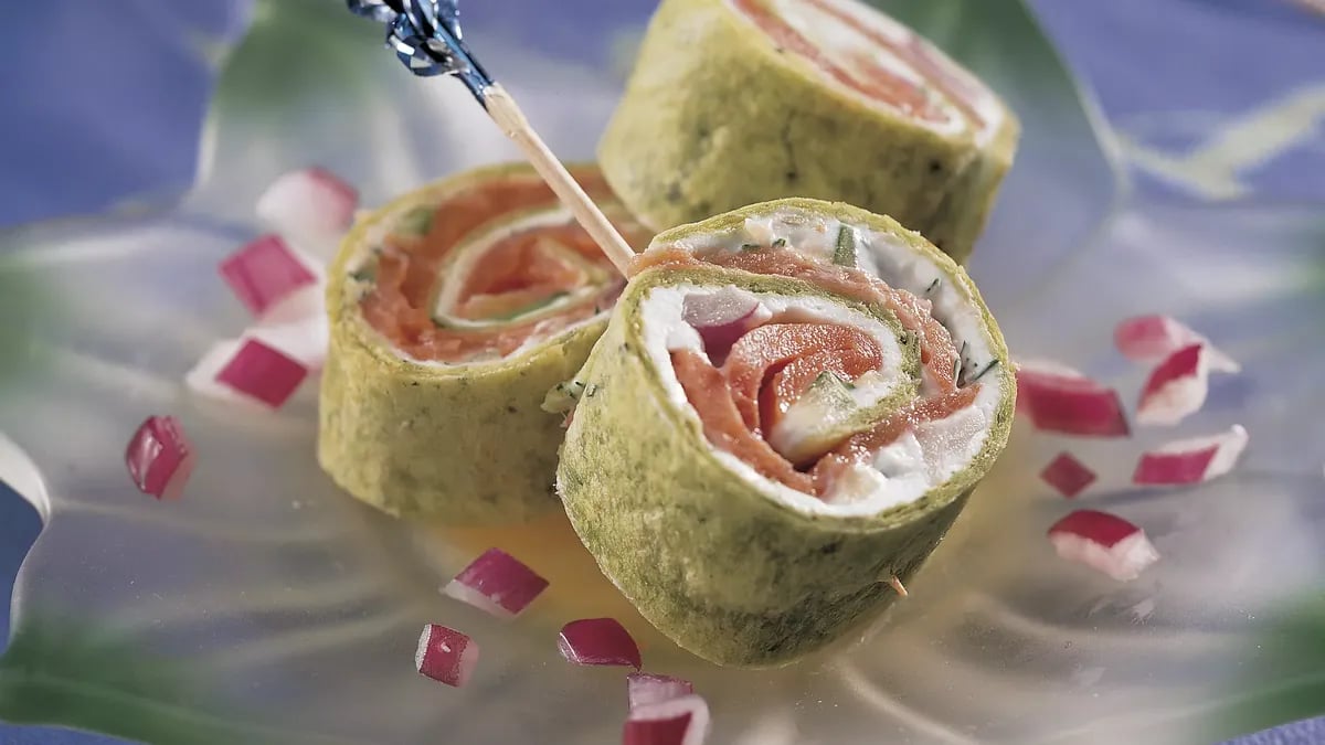 Mini Salmon Wraps