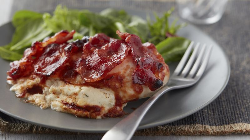 Barbecue Bacon Chicken Stuffed with Ranch Cream Cheese   