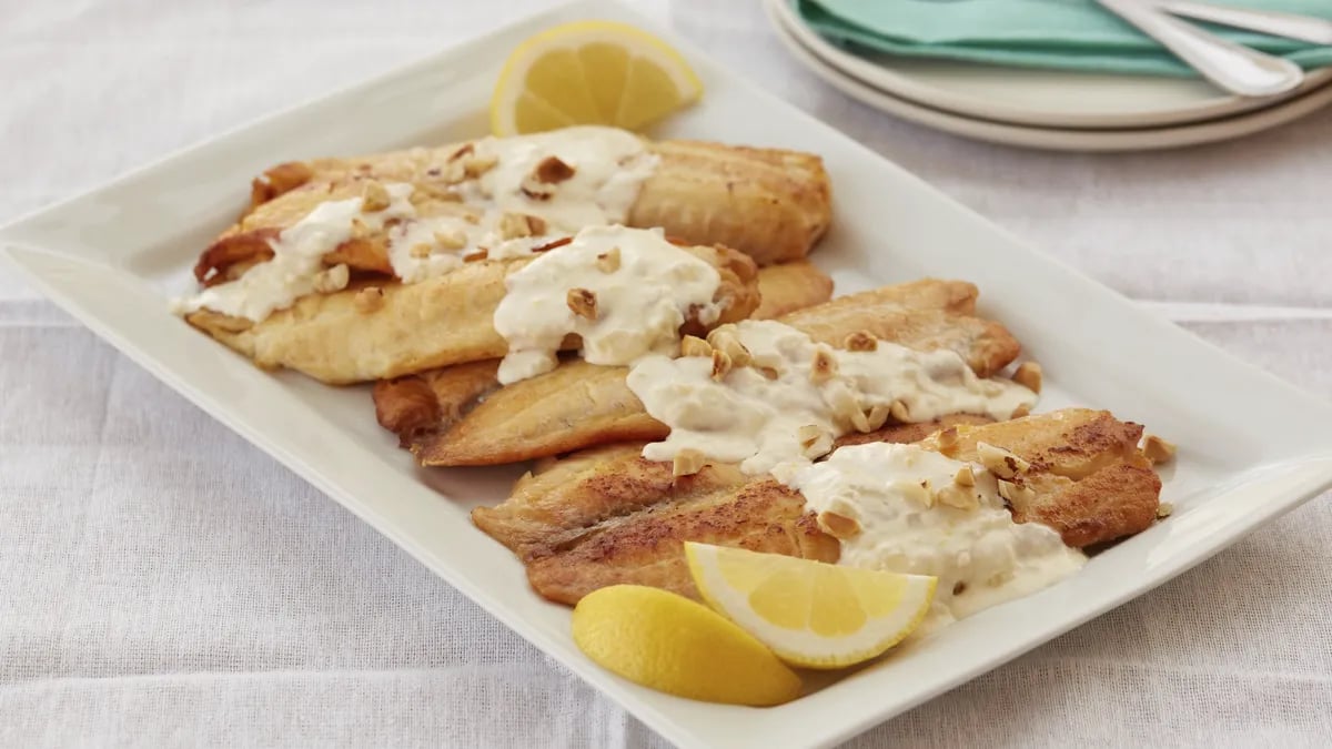 Pan-Seared Tilapia with Lemon-Butter Sauce