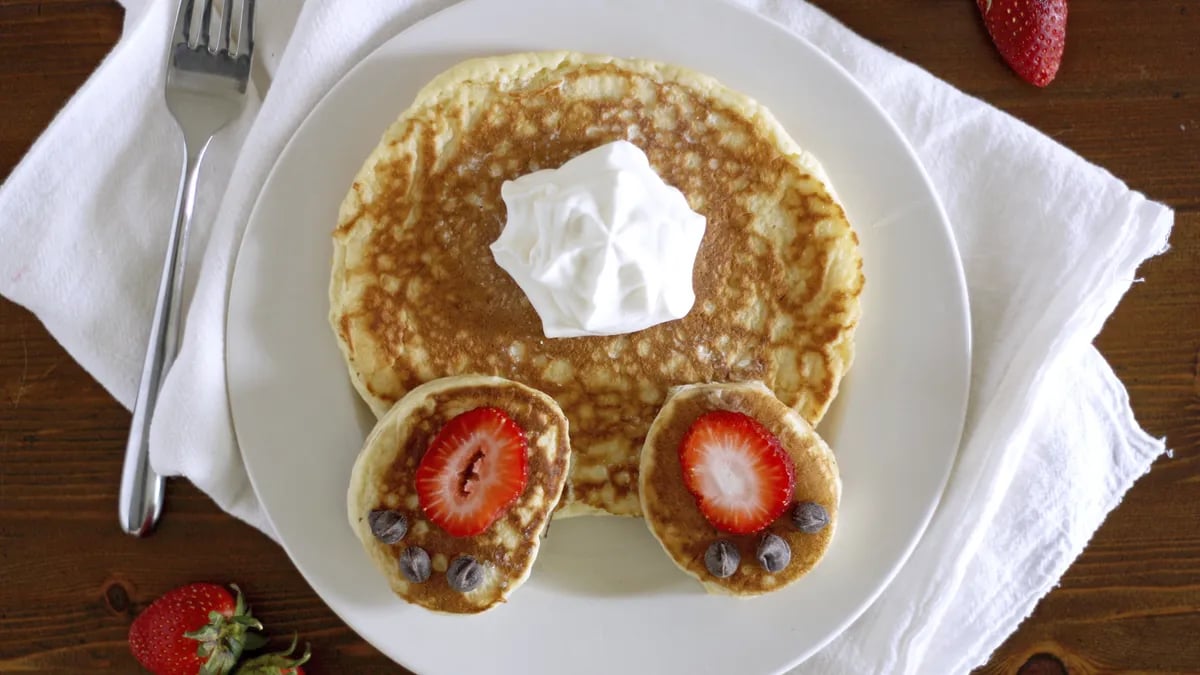 Bunny Butt Pancakes