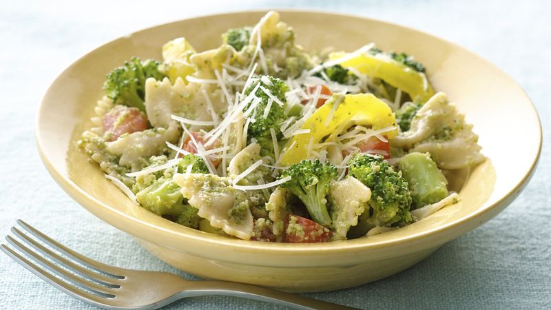 Bowties with Broccoli Pesto