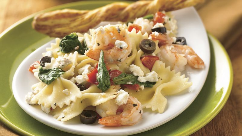Mediterranean Pasta with Shrimp
