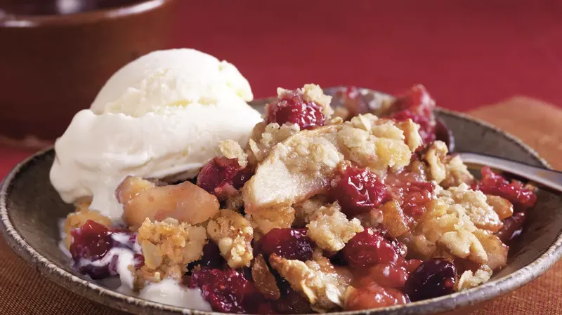 Apple-Ginger-Cranberry Crisp