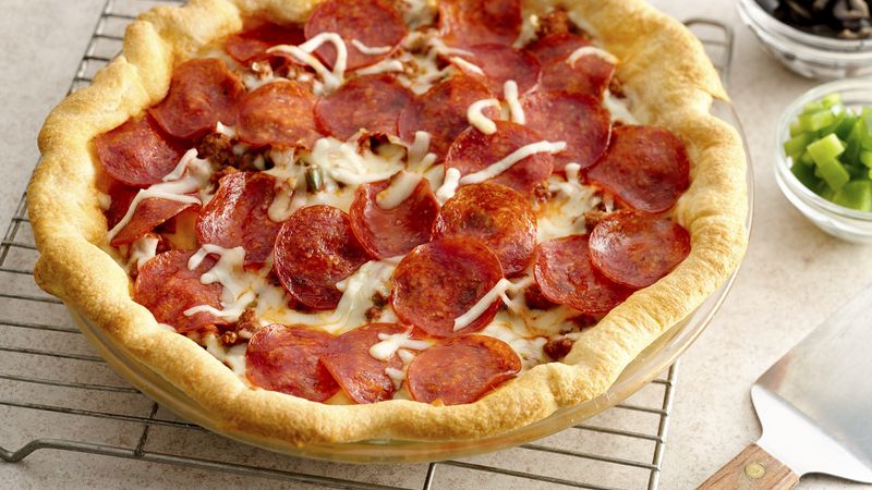 Easy Crescent Pizza Bake 