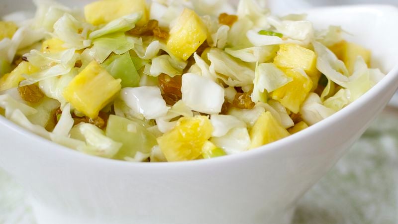 Cabbage-Pineapple-Ginger Salad