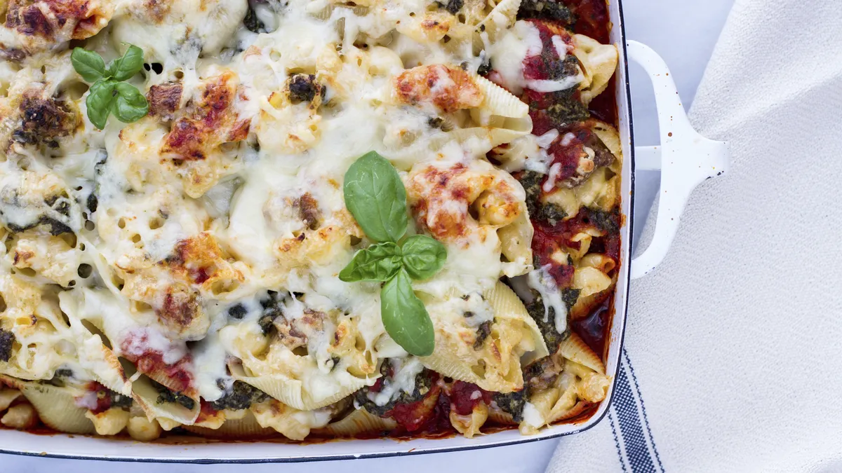 Pasta and Mini Meatball-Stuffed Pasta Shells