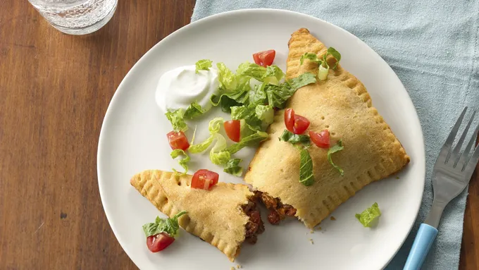 Taco-Stuffed Triangles