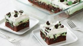 Creamy Mint Brownie Pie Recipe 