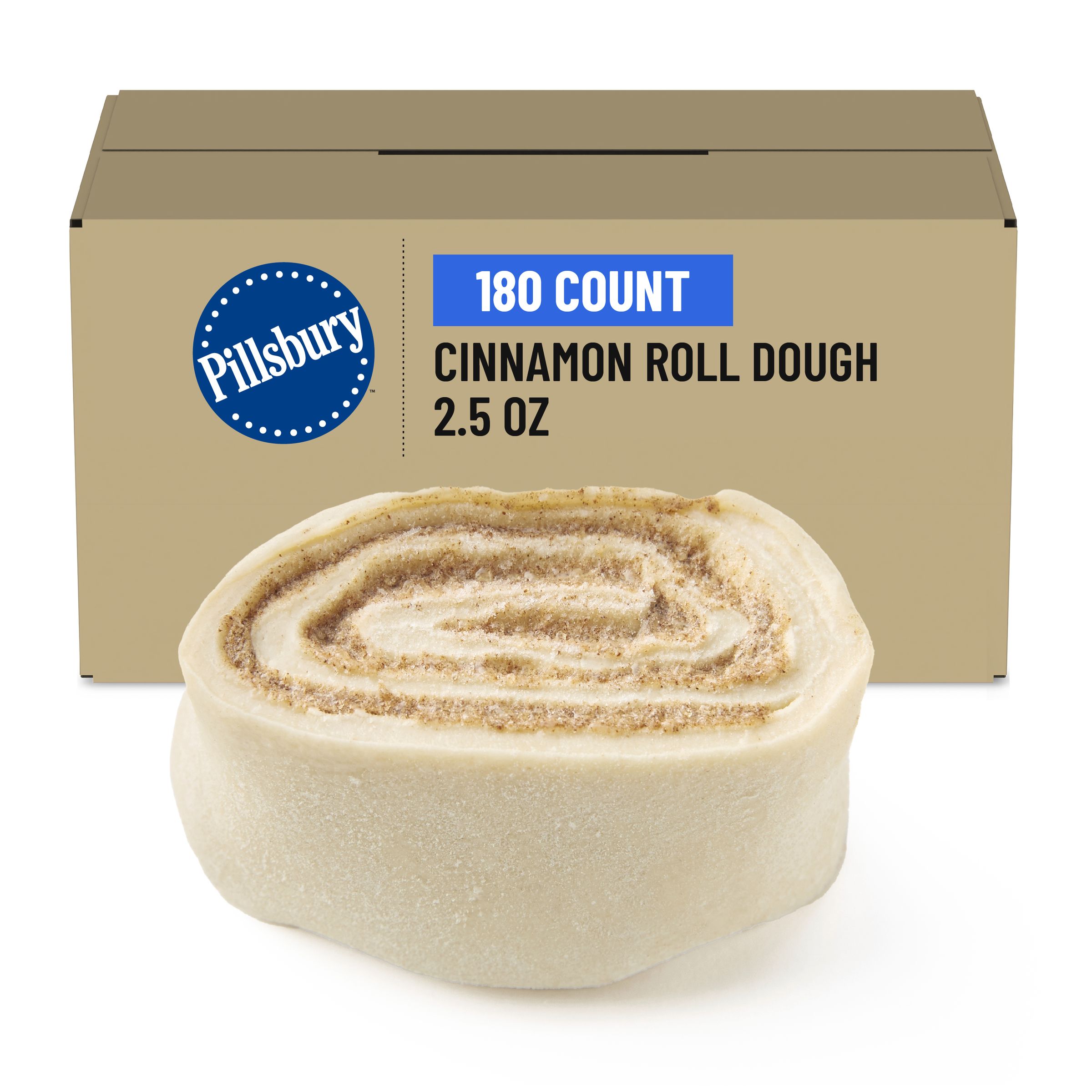  Case Optimized Hero Pillsbury Best Frozen Cinnamon Roll Dough Bulk Cinnamon 180/2.5 OZ